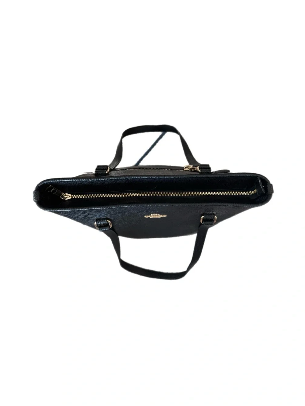 Coach city zip Black Tote with Gold Hardware excellent